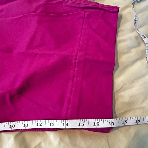 CAPRI JEGGINGS, VIVID FUSCHIA, SIZE 5X, PULL ON, 3 POCKETS, COTTON/SPANDEX, HEM - Picture 10 of 16